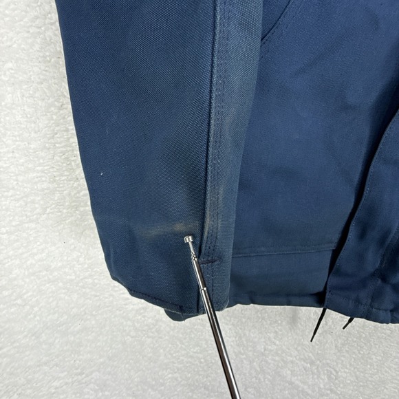Carhartt Arctic Jacket‎ Nylon Quilt Lined Mens Small C03 NVY Navy Blue - Picture 15 of 15